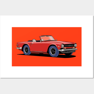 Triumph TR6 Car Posters and Art